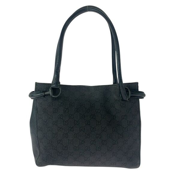 Gucci GG Canvas Tote Bag Black - Picture 1 of 10